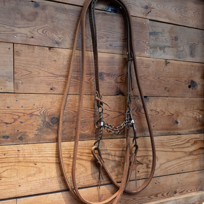 Hobbs Silver Mounted Chain Bridle Rig