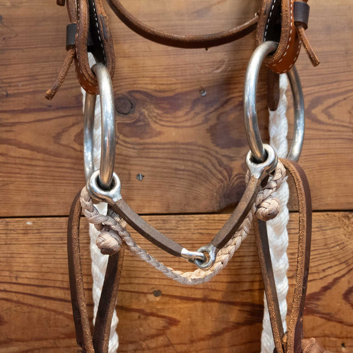 Bowman O-Ring Square Snaffle Bridle Rig