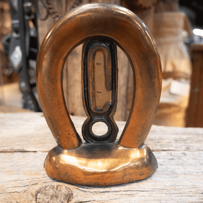 Vintage Horse Shoe Thermometer - Works