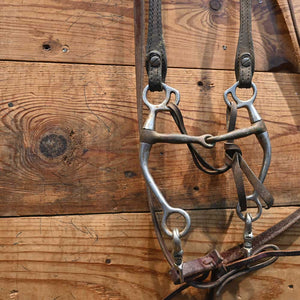 Bridle Rig - Shanked Smooth Snaffle Bit SBR546 Sale Barn MISC   