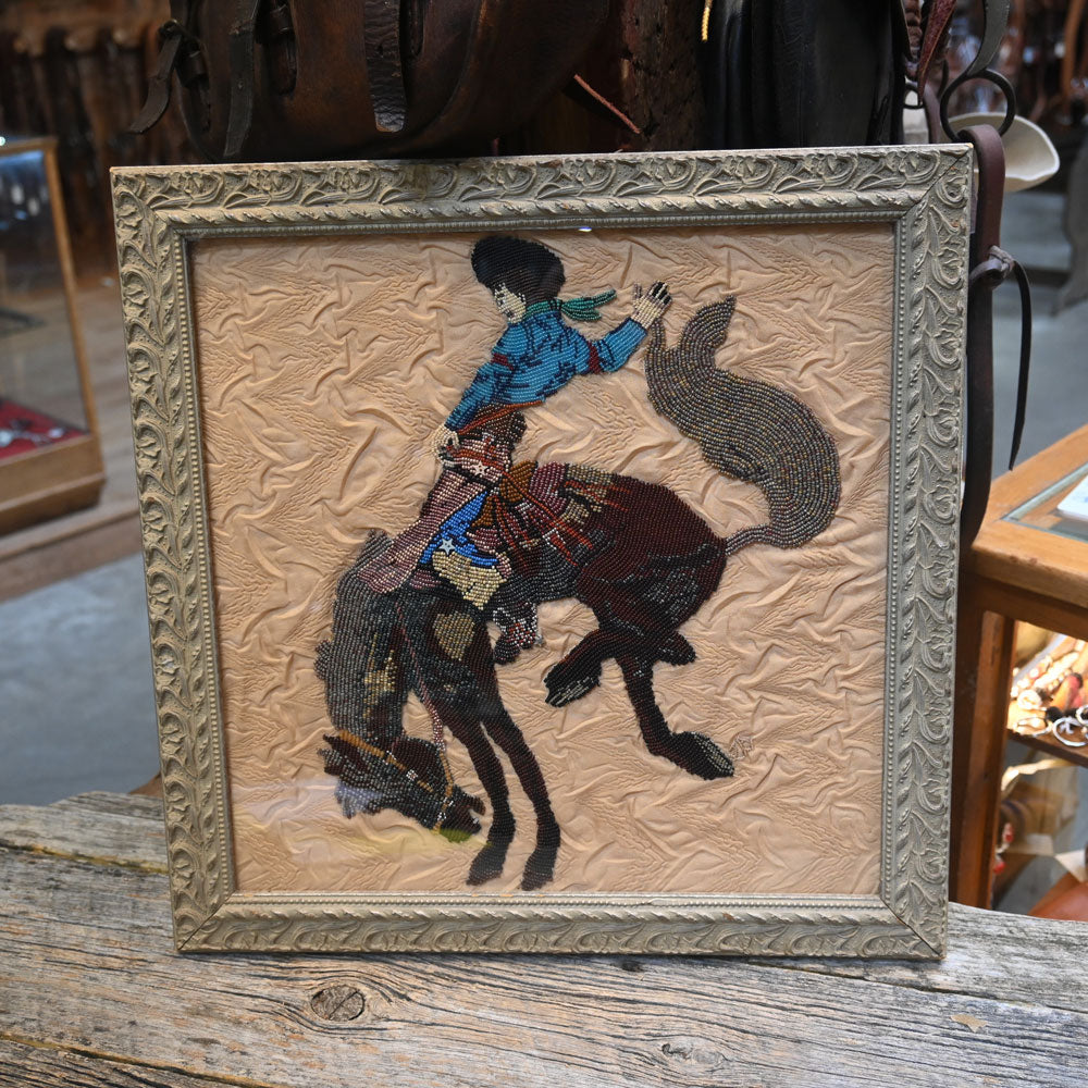 Joanne Welch Hand Beaded and Signed Bucking Bronco Collectibles Joanne Welch