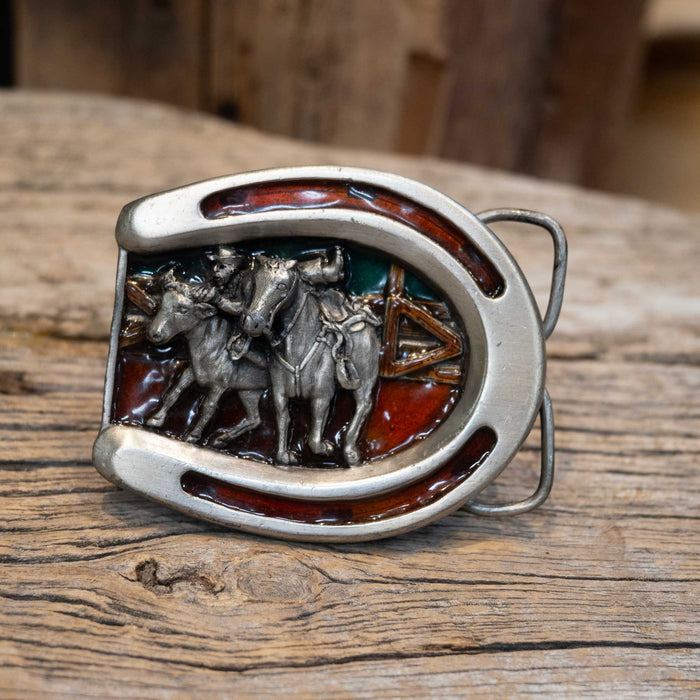 1984 Bulldog Buckle by Burgamont Brass Works Solid