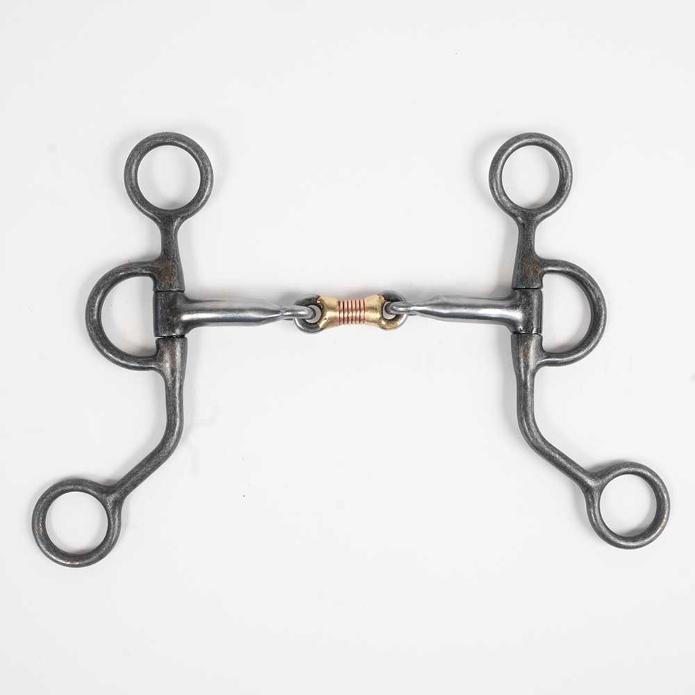 Aged Steel Dogbone Trainer Tack - Bits, Spurs & Curbs - Bits Formay   