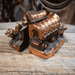 Vintage Dodge Inc. Horse & Carriage Copper Bookends Collectibles Dodge Inc.