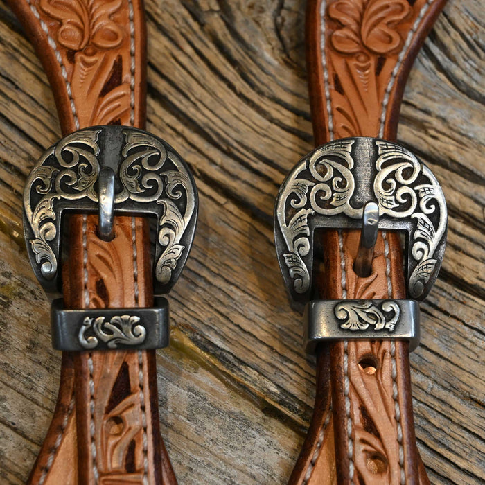 Casey Tew Medium Spur Straps w/ Kerry Kelley Buckles