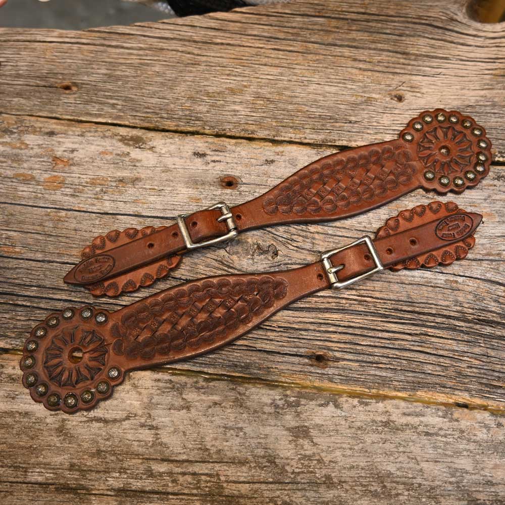 Handmade by Buddie Foster Decatur, Texas Spur Strap's  AAS009 Tack - Spur Straps Buddie Foster   