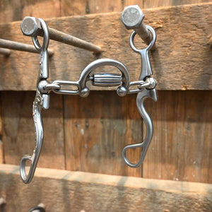 Kerry Kelley O2S - Silver Floral Mounted - Ported Chain with Roller Bit KK1139 Tack - Bits Kerry Kelley   