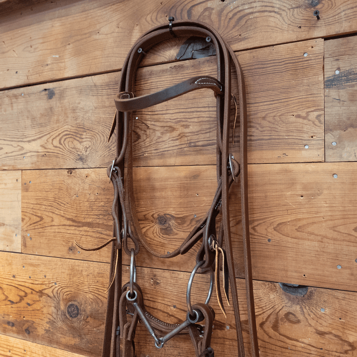 Rod Teuscher Threaded Snaffle Bridle Rig