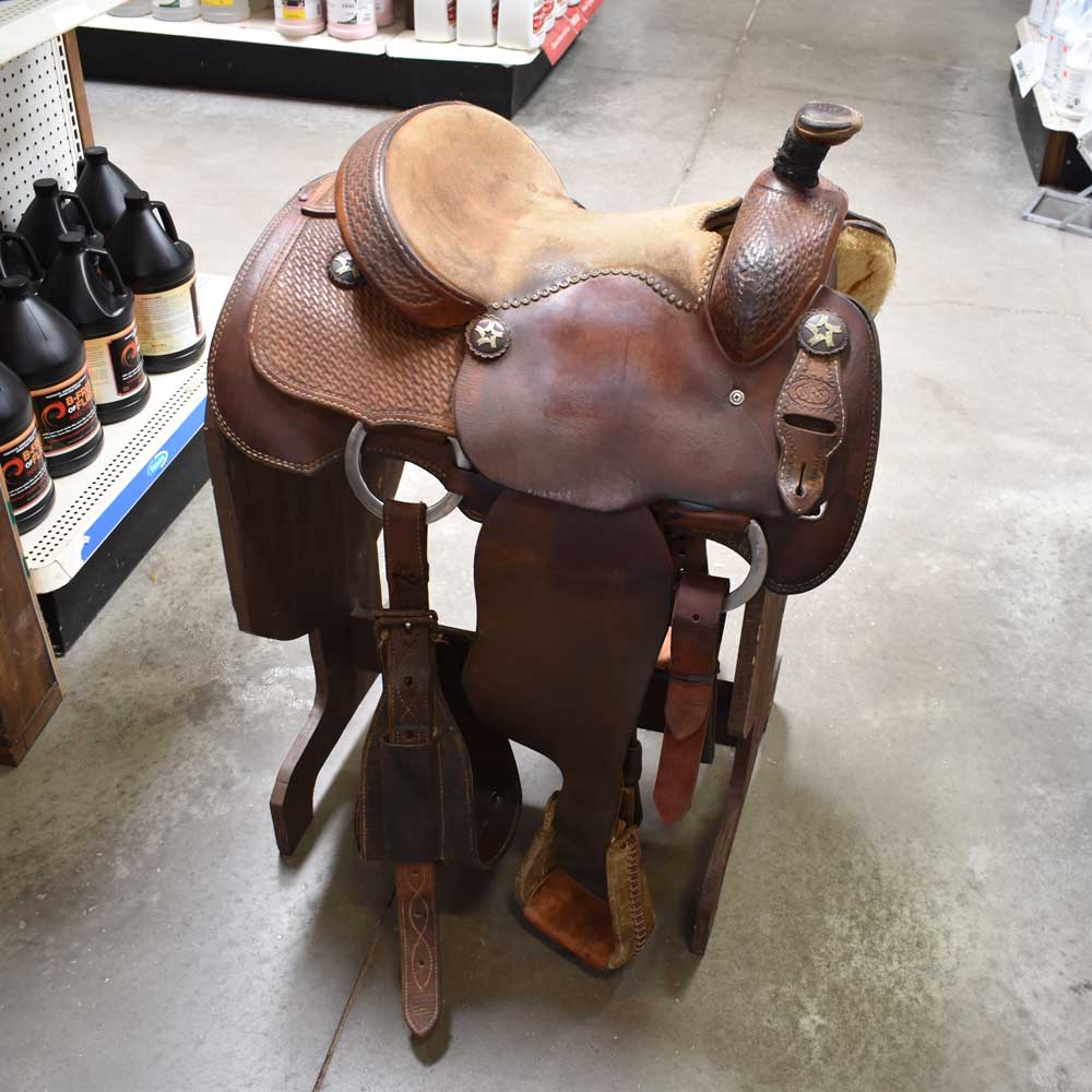 13.5" USED NRS ROPING SADDLE Saddles NRS   
