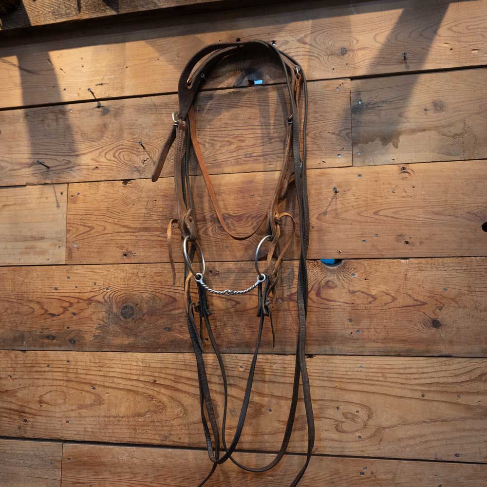 Twisted Wire Snaffle Bridle Rig Sale Barn MISC