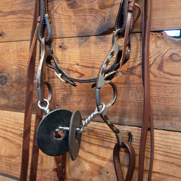 Classic Equine Twisted Dogbone Bridle Rig Tack - Rigs Classic Equine