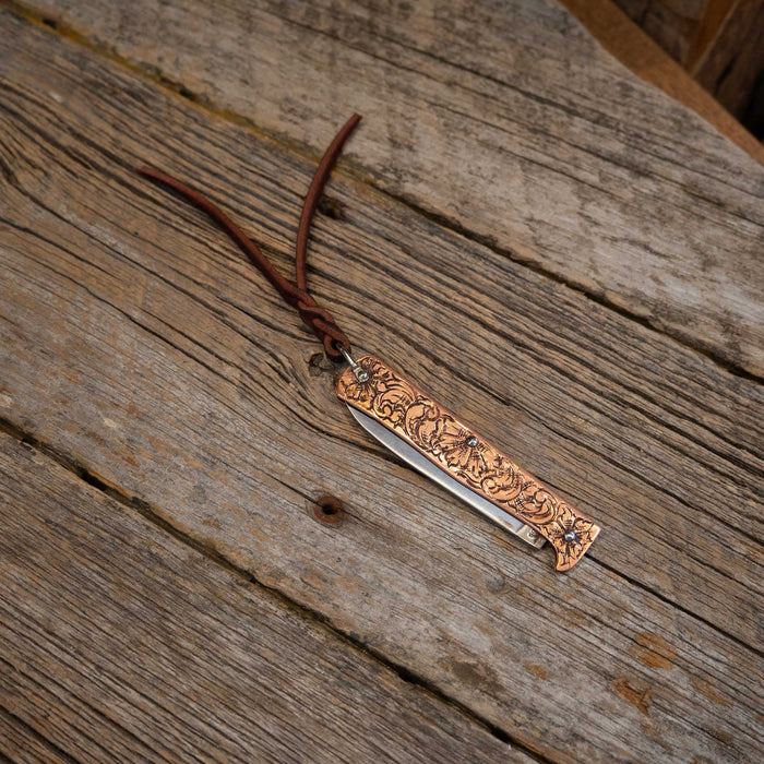 Kamphaus Engraved Copper Pocket Knife Knives Kamphaus
