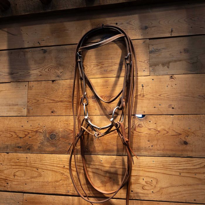 D-Ring Smooth Snaffle Bridle Rig Sale Barn MISC