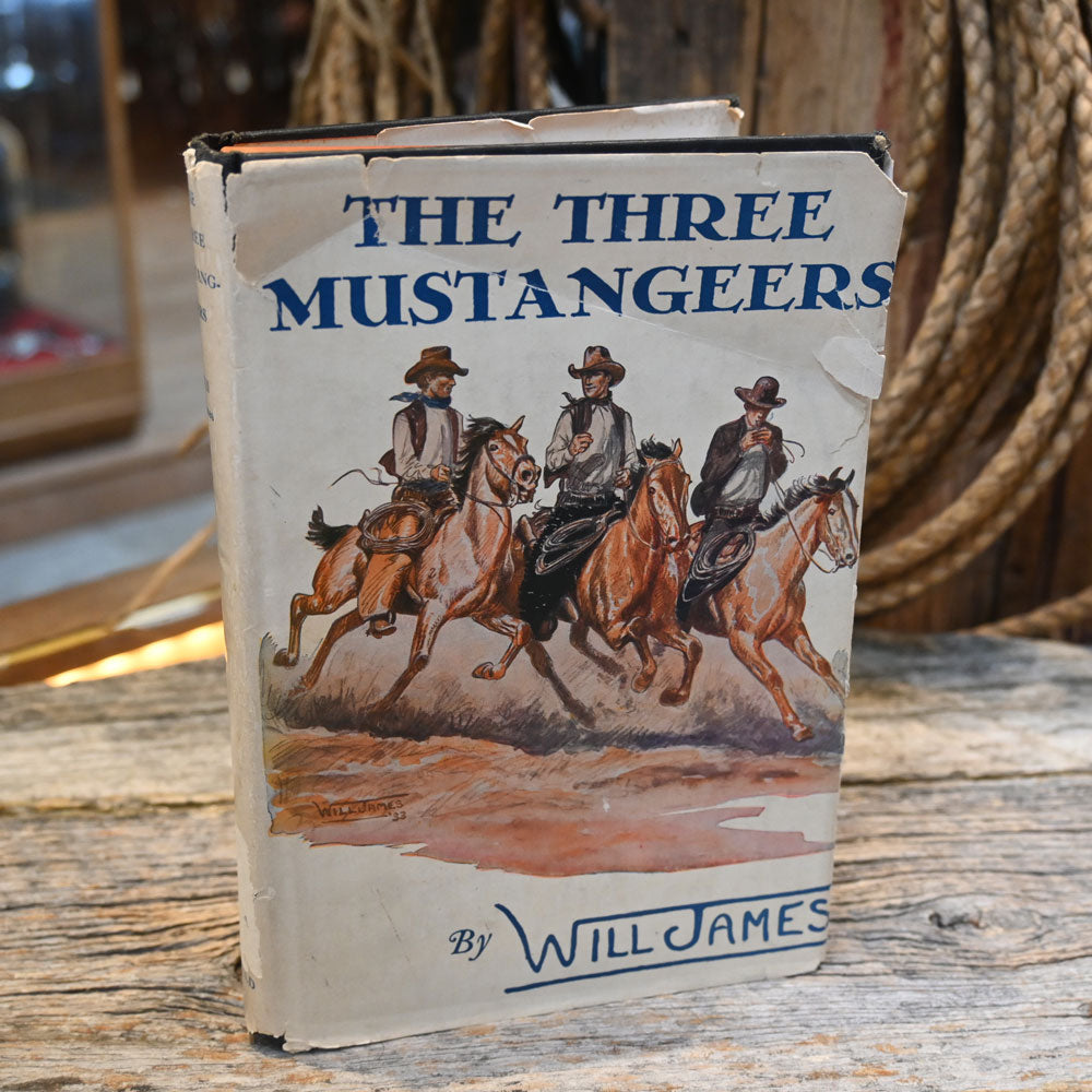 Vintage Western Book by WILL JAMES - "The Three Mustangeers" _CA1202 Collectibles WILL JAMES