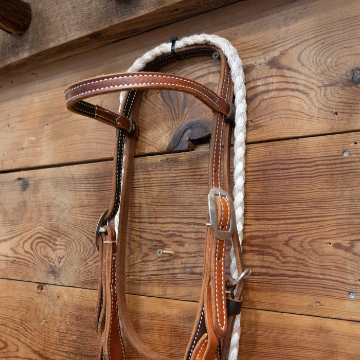 Bowman O-Ring Square Snaffle Bridle Rig
