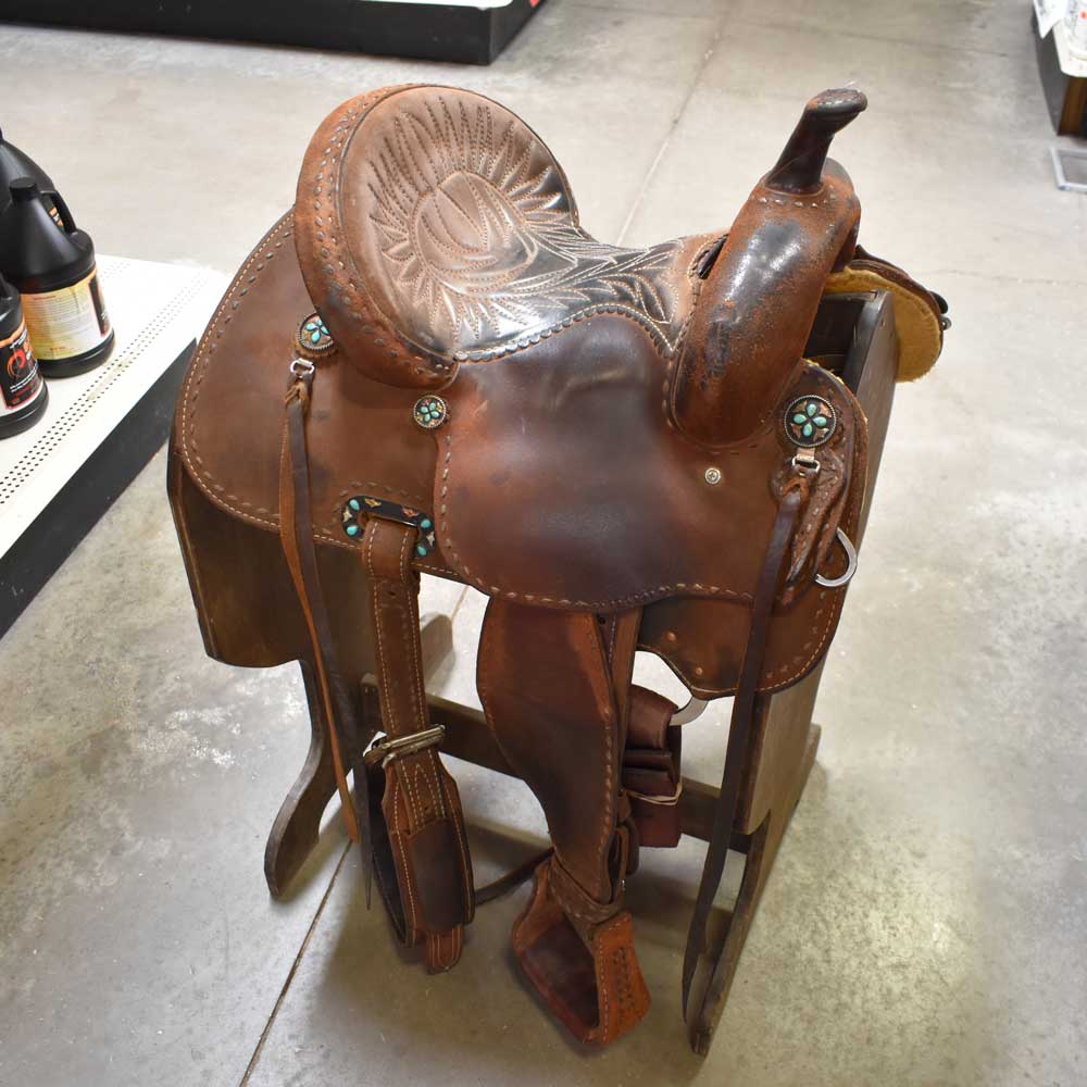 12.5" USED COWBOY CLASSIC CONRADO BARREL SADDLE Saddles Cowboy Classic Saddlery   