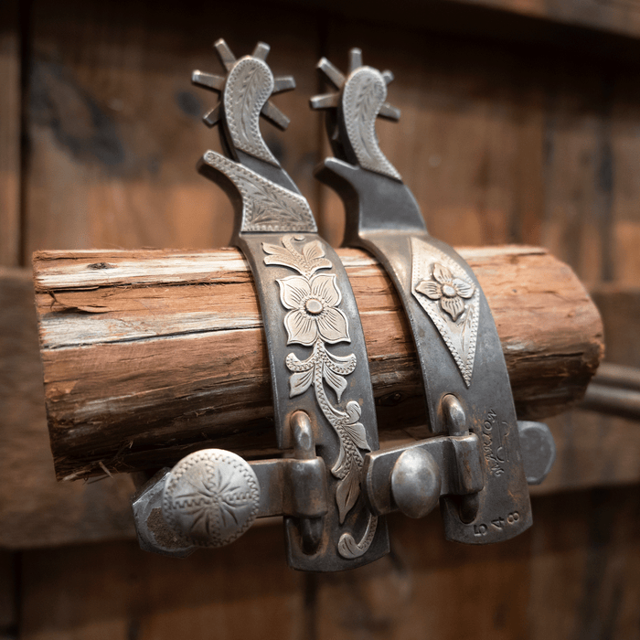 Marion Silver Mounted 7pt Spurs