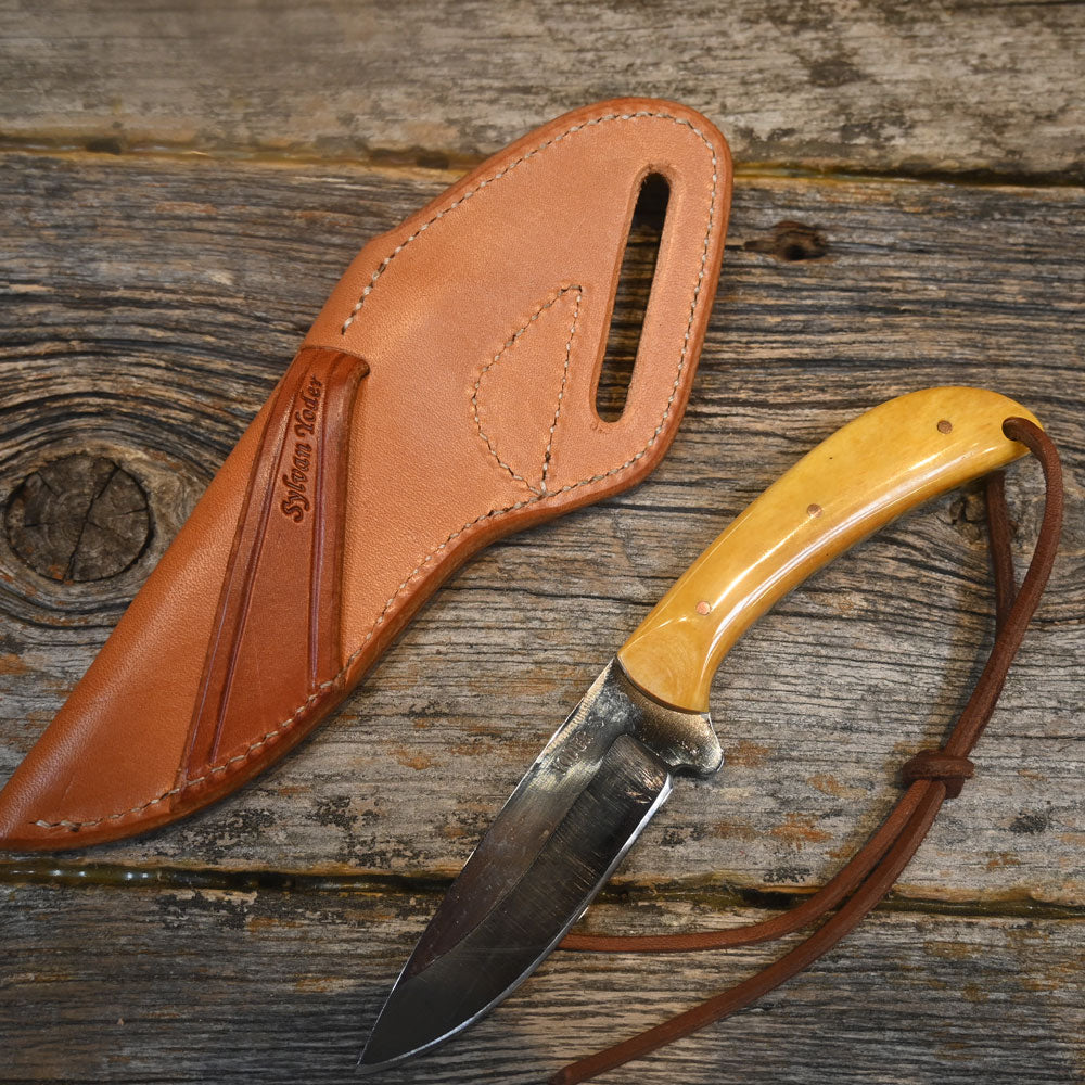 Sylvan Yoder Handmade Knife with Leather Sheath SY010 Knives SYLVAN YODER   