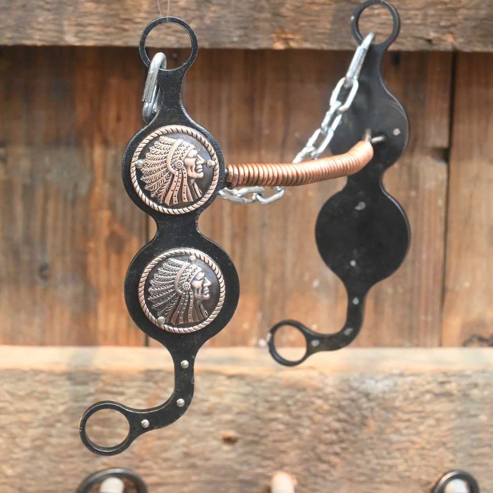 Paul Petska - Copper Wrapped Mullen - Copper Indian - Bit PP317 Tack - Bits Paul Petska   