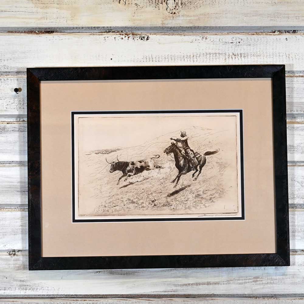 Western Art - Edward Borein - Original Sketch _CA698 Collectibles Edward Borein