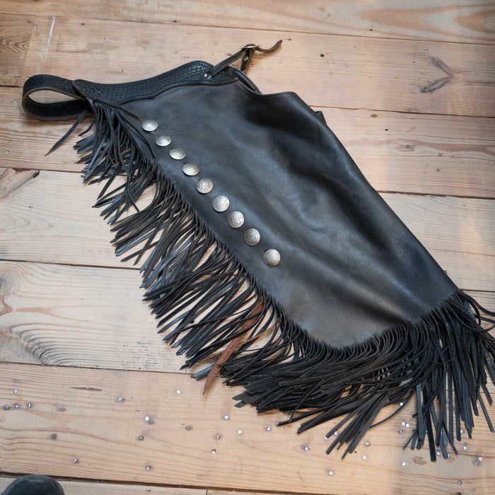 Black Chinks w/Silver Half Dollar Conchos