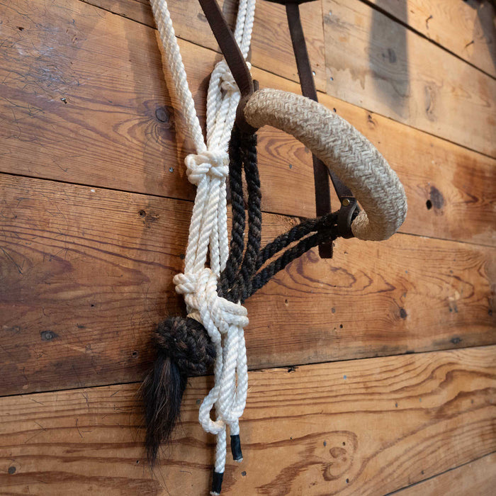 Rawhide & Horse Hair Bosal w/Hanger Tack - Nosebands & Tie Downs MISC