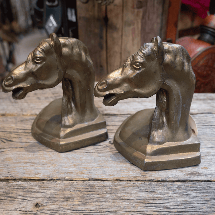 Vintage Twisted Horse Head Bookends Collectibles Teskey's
