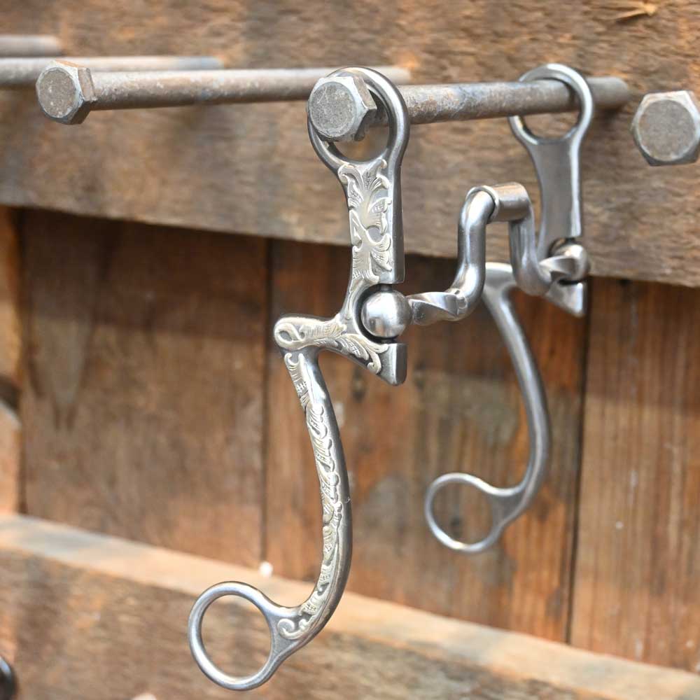 Kerry Kelley 7 Square Slow Twist Silver Mounted Tack - Bits, Spurs & Curbs - Bits Kerry Kelley   