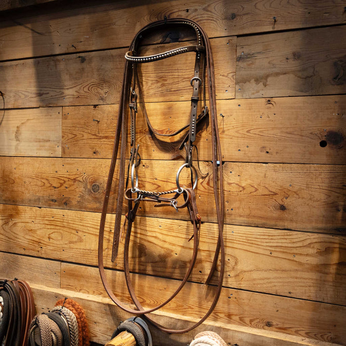 O-Ring Twisted Snaffle Bridle Rig Tack - Rigs MISC