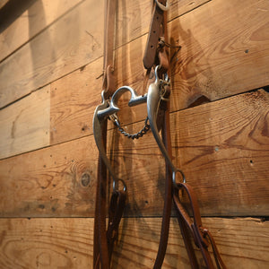 Bridle Rig - All New Leather Headstall and Split Reins C-Port Bit - RIG549 Tack - Rigs MISC   
