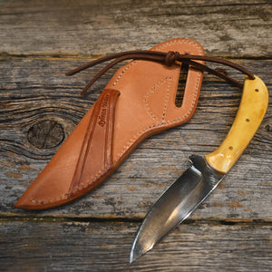 Sylvan Yoder Handmade Knife with Leather Sheath SY010 Knives Sylvan Yoder   