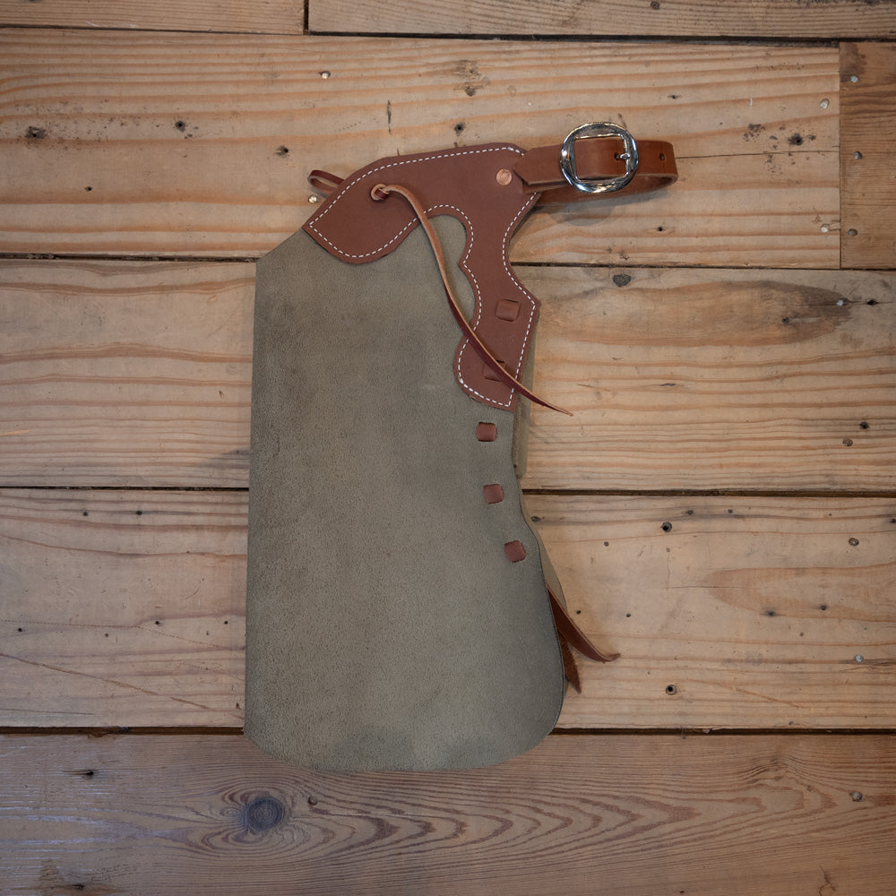 Kid's Grey Roughout Chaps Tack - Chaps & Chinks WLC