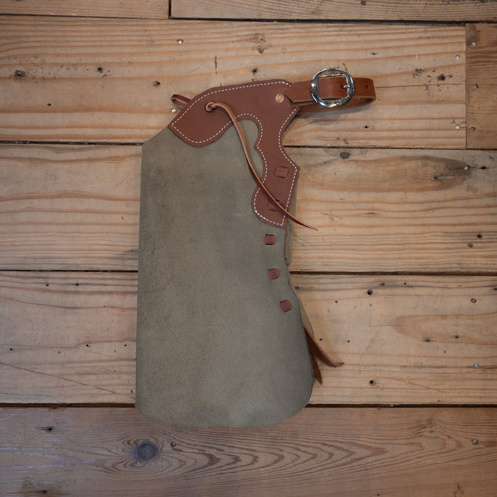Kid's Grey Roughout Chaps Tack - Chaps & Chinks WLC