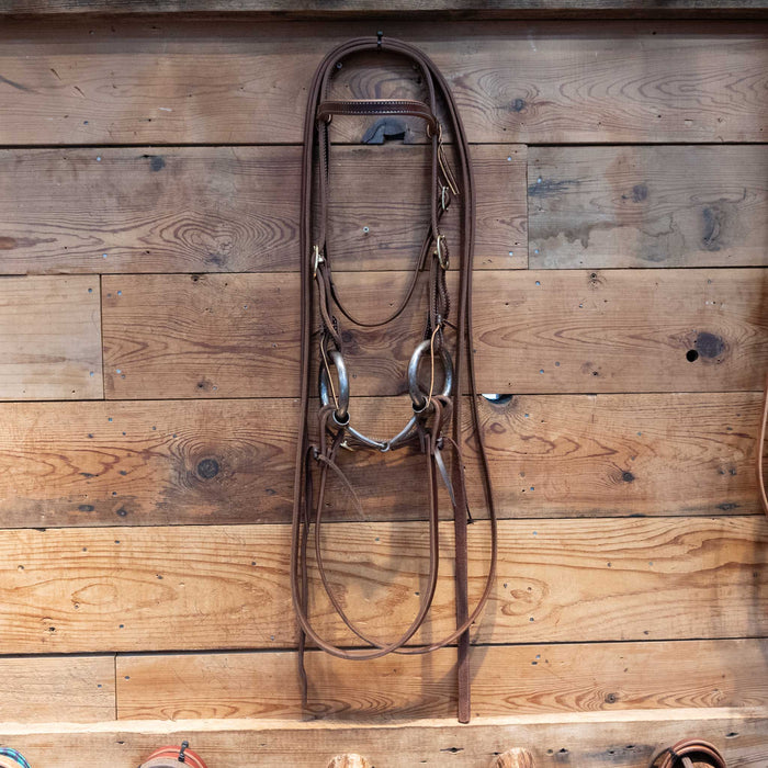 3lb Weighted O-Ring Snaffle Bridle Rig