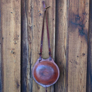 Handmade Leather Canteen Created by Jim Redding   _CA582 Collectibles Jim Redding   