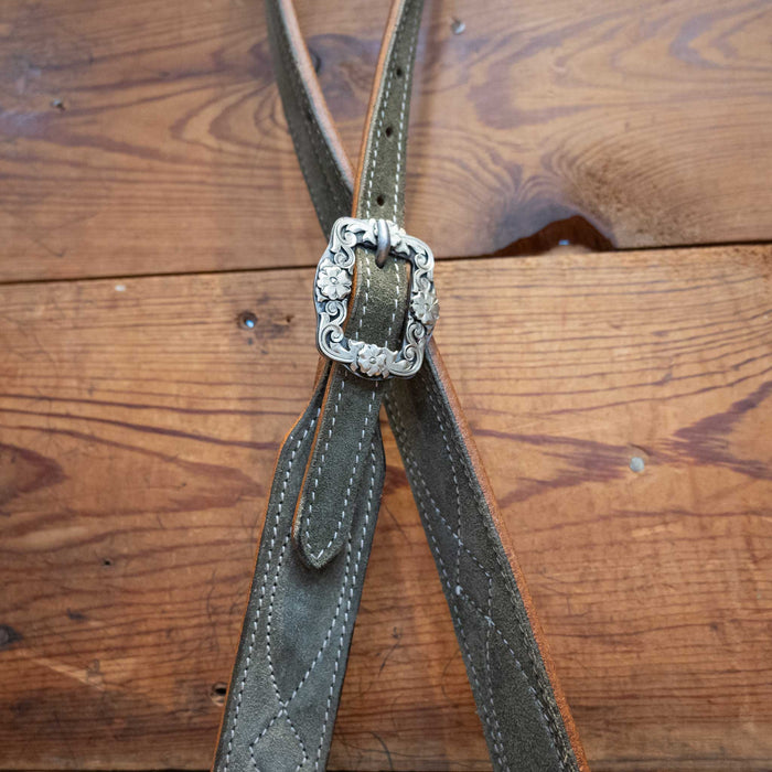 Army Green 3/4" Split Ear Headstall