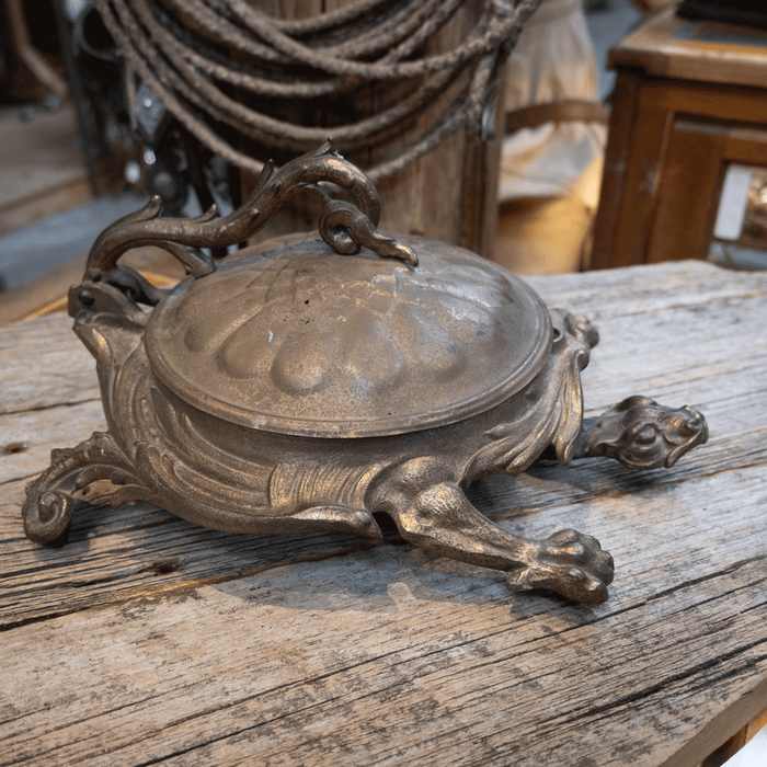 Antique Cast Iron Bradley Hubbard Dragon Spitton