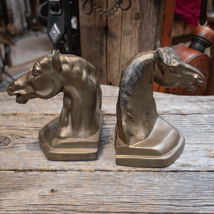 Vintage Twisted Horse Head Bookends Collectibles Teskey's
