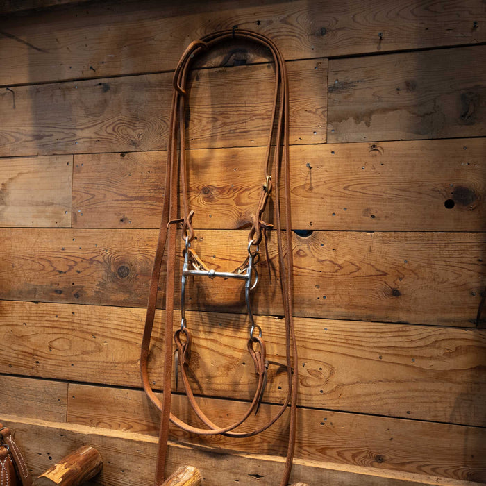 Billy Allen Bit with all NEW Leather Bridle Rig Sale Barn Sliester