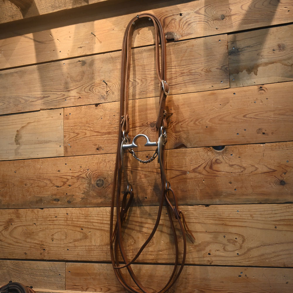 Bridle Rig - All New Leather Headstall and Split Reins C-Port Bit - RIG549 Tack - Rigs MISC   