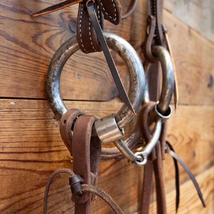 3lb Weighted O-Ring Snaffle Bridle Rig