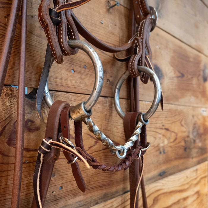 Kerry Kelley O-Ring  Slow Twist Snaffle Bridle Rig