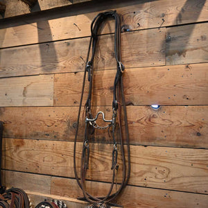 Bridle Rig - David Farkas Silver Mounted Solid Port Bit RIG739