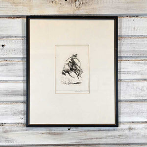 Western Art - Edward Borein - Original Sketch _CA699 Collectibles Edward Borein