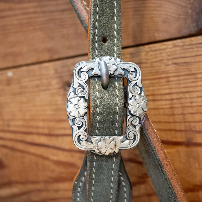 Army Green 3/4" Split Ear Headstall