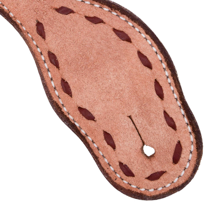 Teskey's Colored Buckstitch Ladies Spur Straps Tack - Spur Straps Teskey's Natural