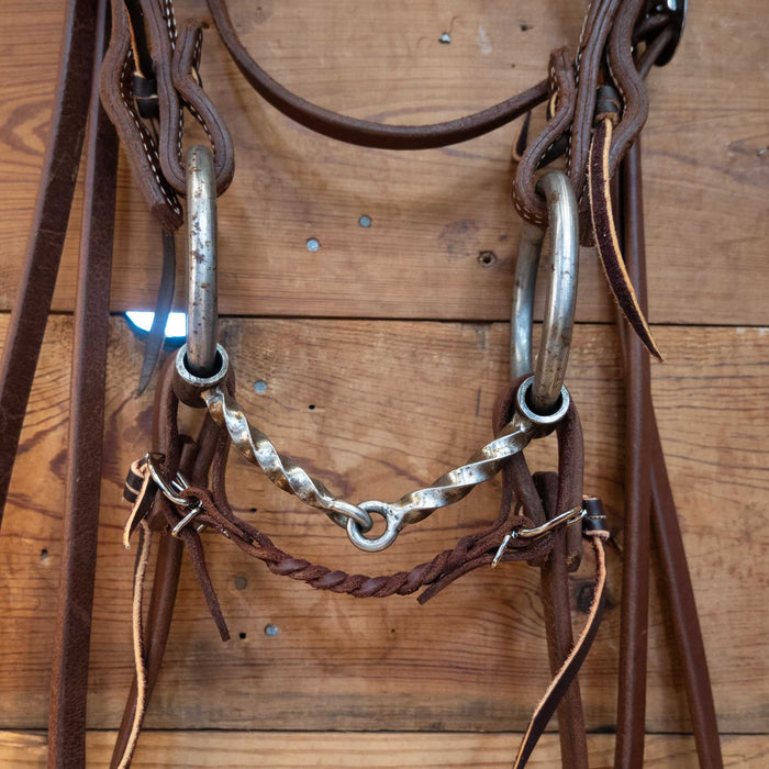 Kerry Kelley O-Ring  Slow Twist Snaffle Bridle Rig