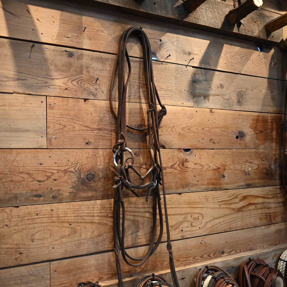 Bridle Rig - Ryan Edmonds Silver Mounted - Locked Smooth Snaffle  RIG808 Tack - Rigs Ryan Edmonds   