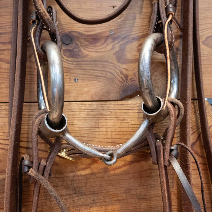 3lb Weighted O-Ring Snaffle Bridle Rig