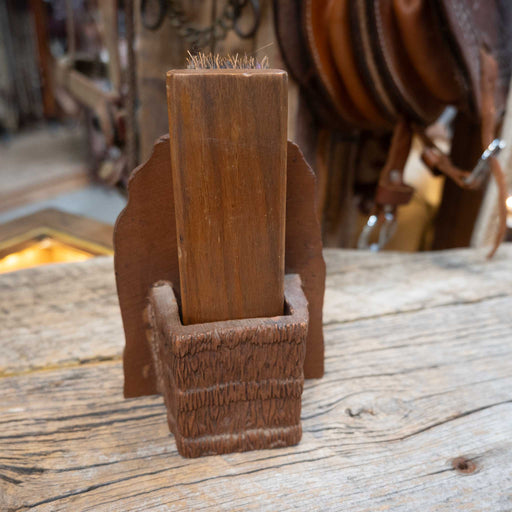 Vintage Syroco Western Brush Holder Collectibles Syroco